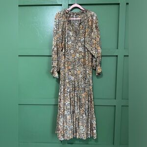 Free People / feeling groovy dress black and brown combo